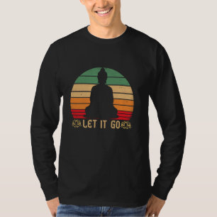 Lass es los Buddha Meditation T-Shirt Vintage Zen