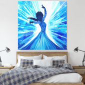 Lass es los leinwanddruck (Insitu (Schlafzimmer))