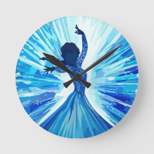 Lass es los runde wanduhr