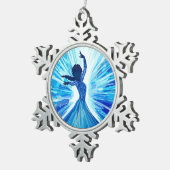 Lass es los schneeflocken Zinn-Ornament (Rechts)