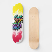 Lass es los skateboard (Vorderseite)