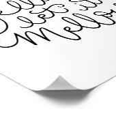 Lass es Mellow Funny Bath Art Poster (Ecke)