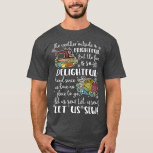 Lass es Nähen Funny Christmas Nähen T-Shirt