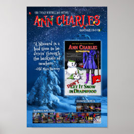 Lass es nicht im Deadwood-Poster Ann Charles schwi Poster