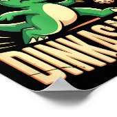 Lass es nicht mit Dinkasaurus-Pickleball angehen Poster (Ecke)