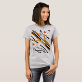 "lass es nicht weg" Orange Black Design T-Shirt (Vorne ganz)