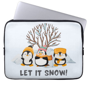Lass es Pinguine schneien Laptopschutzhülle