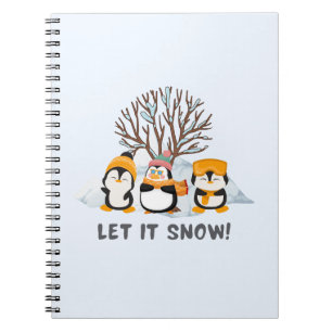Lass es Pinguine schneien Notizblock