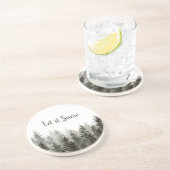 Lass es Pinienbäume schwitzen. Getränkeuntersetzer (Seite)