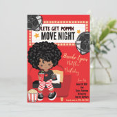 Lass es Poppin Birthday Invitation Card (Stehend Vorderseite)