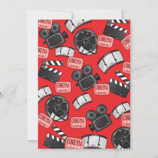 Lass es Poppin Birthday Invitation Card (Rückseite)