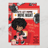 Lass es Poppin Birthday Invitation Card (Vorne/Hinten)