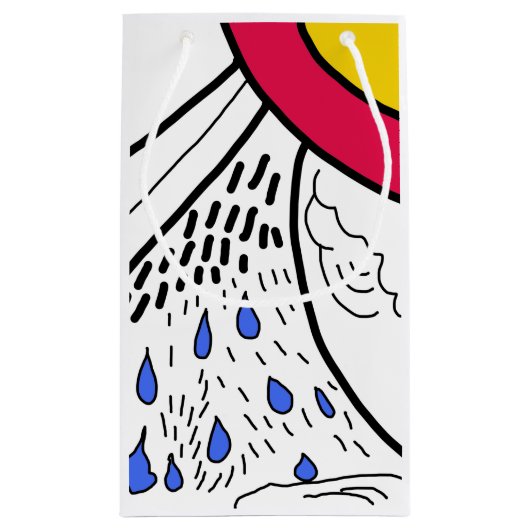 Lass es regnet kleine geschenktüte (Rückseite)