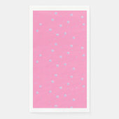 Lass es rosa Winter-Schneeflocken schneien Serviette (Vorderseite)