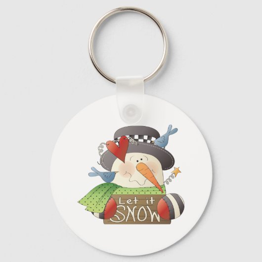 Lass es Schlüsselanhänger schneien (Vorderseite)