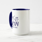 Lass es Schnee Kaffee Tasse (Vorderseite Links)