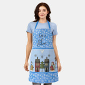 Lass es schnee, Niedliche Schneemänner Schürze (Getragen)