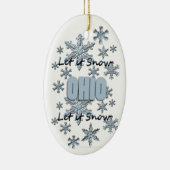 Lass es Schnee Ohio Weihnachtsschmuck (Rechts)