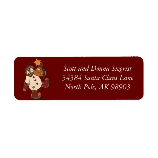 Lass es Schnee Snowman | Christmas (Vorne)