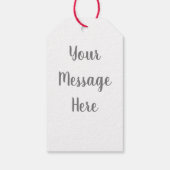 Lass es Schnee Snowman Geschenkanhänger (Rückseite)