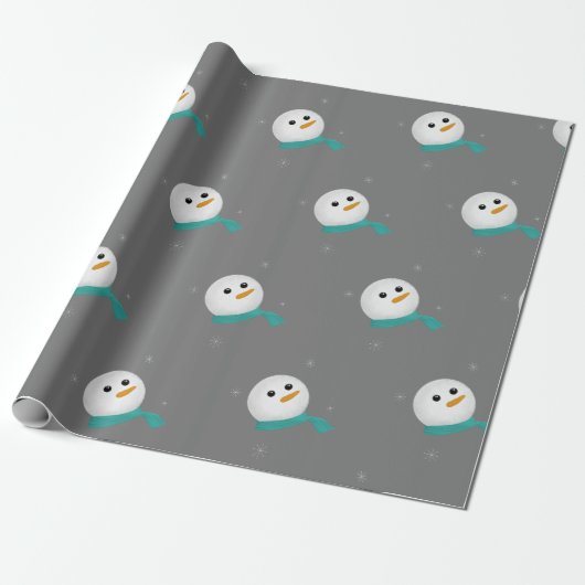 Lass es Schnee Snowman Geschenkpapier (Ungerollt)