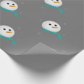 Lass es Schnee Snowman Geschenkpapier (Ecke)