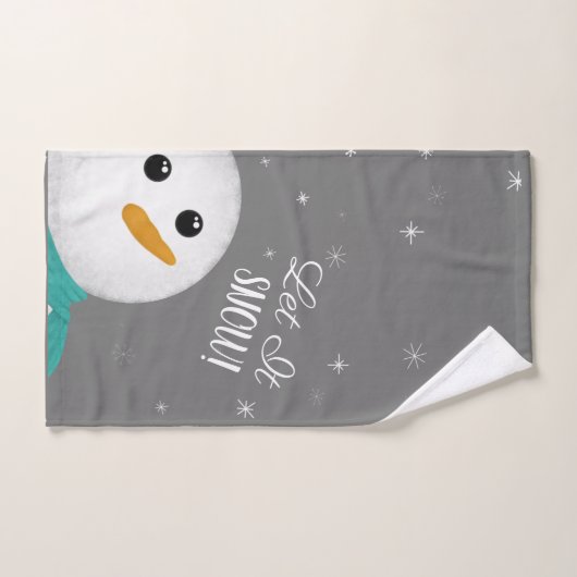 Lass es Schnee Snowman Handtuch (Handtuch)