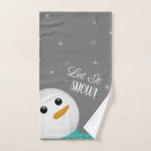 Lass es Schnee Snowman Handtuch (Handtuch)