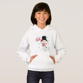 Lass es Schnee Snowman Hoodie (Vorne ganz)