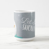 Lass es Schnee Snowman Kaffeetasse (Mittel)