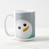 Lass es Schnee Snowman Kaffeetasse (Links)