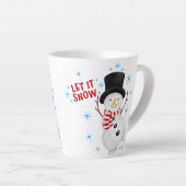 Lass es Schnee Snowman Milchtasse (Rechte Ecke)