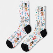 Lass es Schnee Snowman Pattern Weihnachten Socken (Linkes Detail)