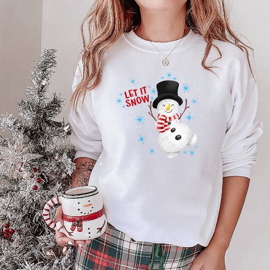 Lass es Schnee Snowman Sweatshirt