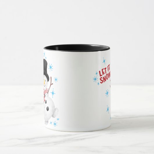 Lass es Schnee Snowman Tasse (Zentrum)