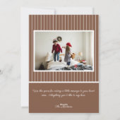 Lass es Schnee Weihnachten Gnome und Elch (Rückseite)