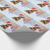 Lass es Schnee Weihnachtsfeiertag Chihuahua Hund Geschenkpapier (Ecke)