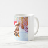 Lass es Schnee Weihnachtsfeiertag Chihuahua Hund Kaffeetasse (VorderseiteRechts)