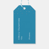 Lass es Schnee Weihnachtsgeschenke Tags Geschenkanhänger (Rückseite)