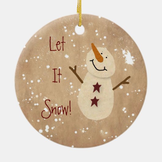 Lass es Schnee Weihnachtsschmuck (Hinten)