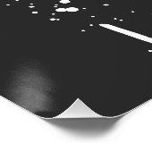 Lass es Schnee Weihnachtsschneefahrer Poster (Ecke)