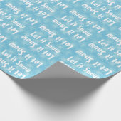 Lass es Schneeflocken Geschenkpapier (Ecke)