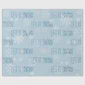 Lass es Schneeflocken Weihnachtsfeiertag Geschenkpapier (Flach)