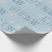 Lass es Schneeflocken Weihnachtsfeiertag Geschenkpapier (Ecke)