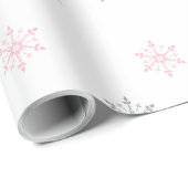 Lass es Schneeflocken Weihnachtsgeschenk Geschenkpapier (Rolleneckpunkt)