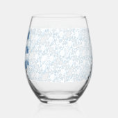 Lass es Schneeflocken Weinglas Ohne Stiel (Rechts)