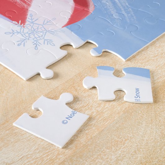 Lass es Schneemann und Peppermint schneien Puzzle (Seite)