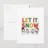 Lass es Schneemmen Postkarte (Vorne/Hinten)