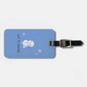 Lass es Schneeschuhfahrer Gepäckanhänger (Vorderseite horizontal)