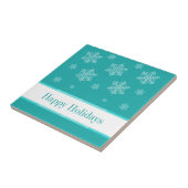 Lass es Schneeschuhwandern, Aqua Fliese (Seite)